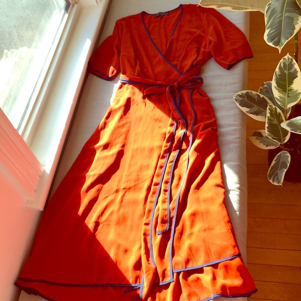 Eloquii short sleeve wrap dress